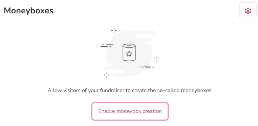 Picture shows moneybox feature on 4fund.com